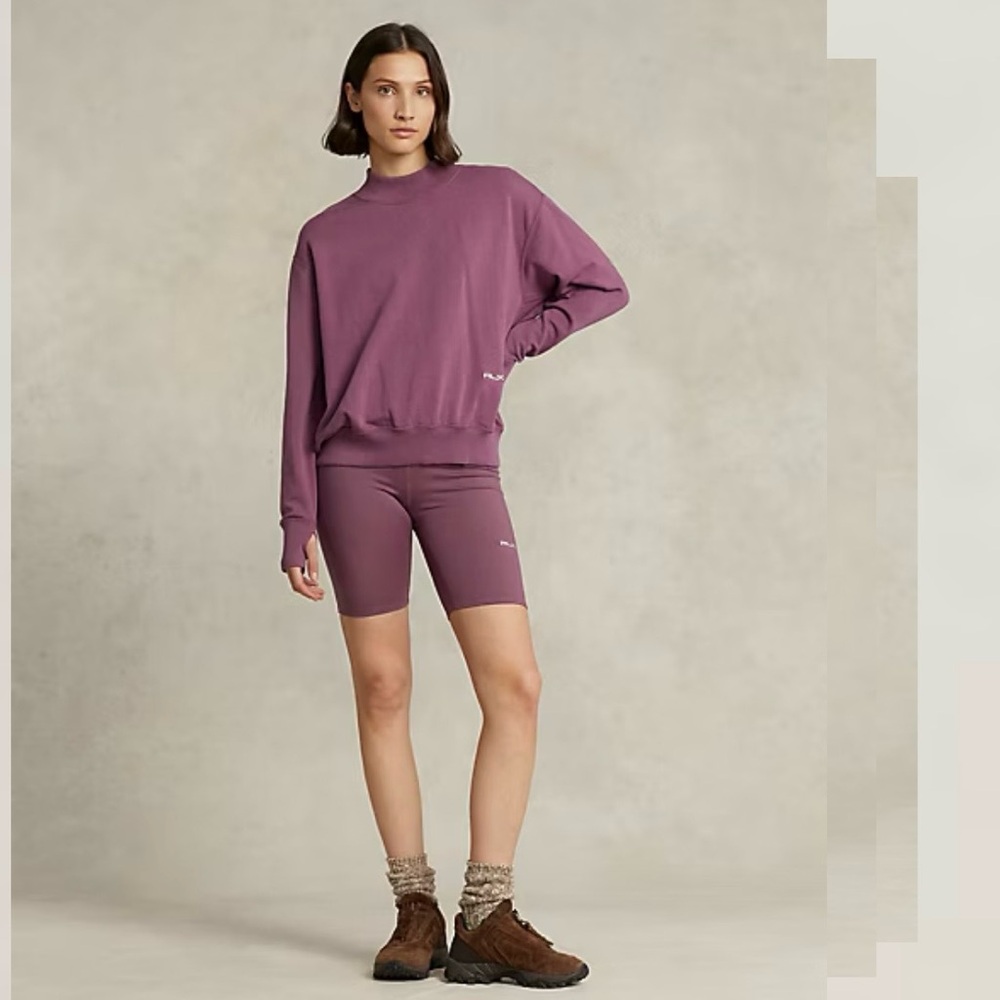 RLX Ralph Lauren Women's Purple Jersey Athletic Shorts